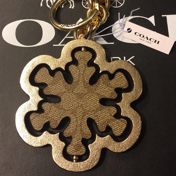COACH - SPINNING SNOWFLAKE BAG CHARM (NWT) - Picture 2 of 12